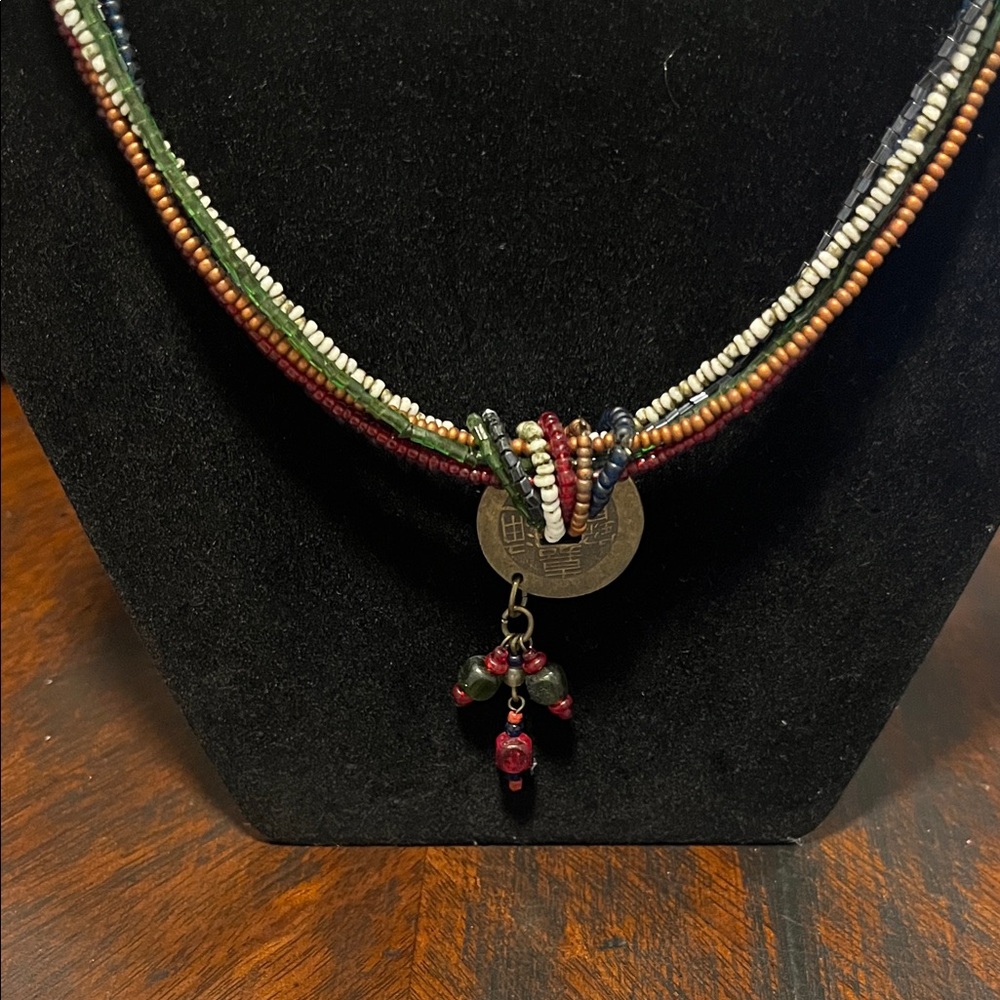 Chico’s Multistrand Beaded Statement Necklace - image 6